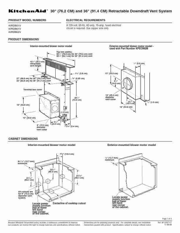 KitchenAid Ventilation Hood KIRD801V-page_pdf